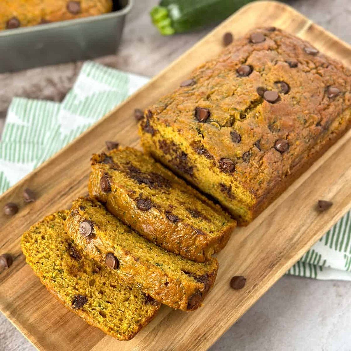 Pumpkin Zucchini Bread with Chocolate Chips