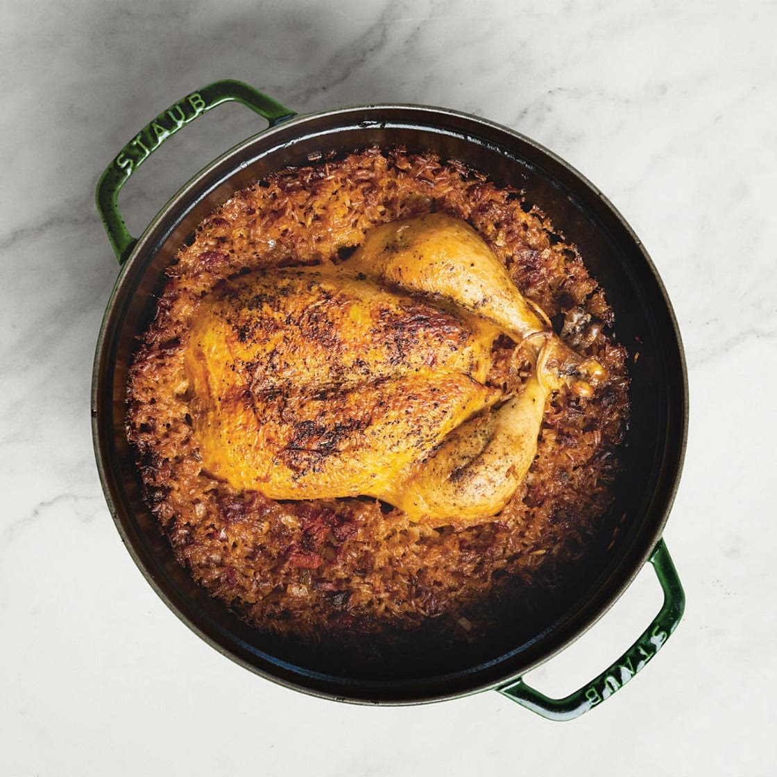 Iraqi Chicken Stuffed With Spiced Rice Recipe