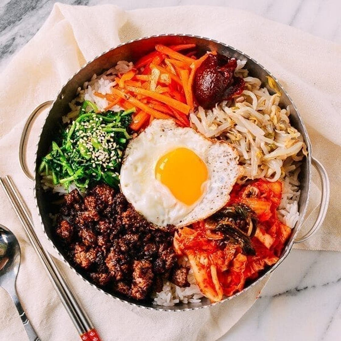 Easy Beef Korean Bibimbap Recipe