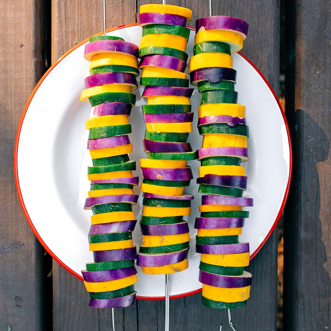 Grilled Ratatouille Kebabs