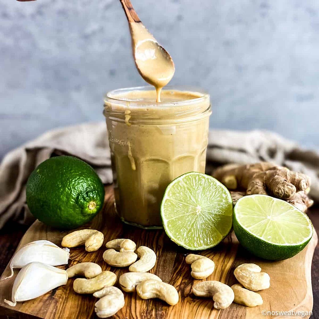 Asian Salad Dressing (Creamy & Oil-free)