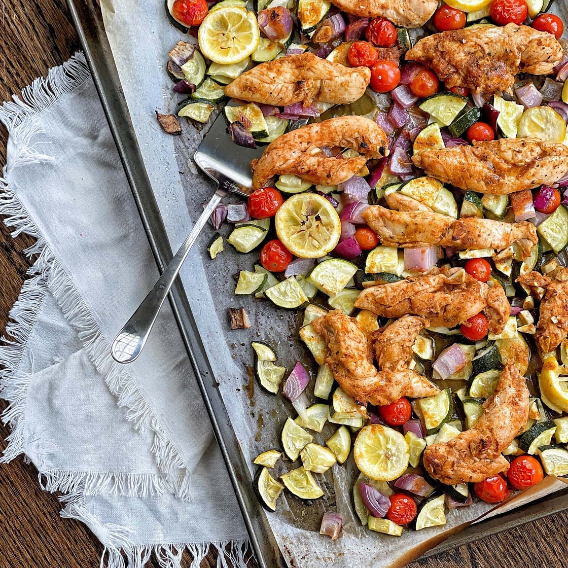 Sheet Pan Italian Chicken and Vegetables