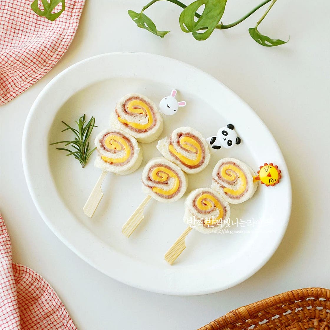 햄치즈롤샌드위치 식빵롤샌드위치 햄치즈샌드위치 만들기