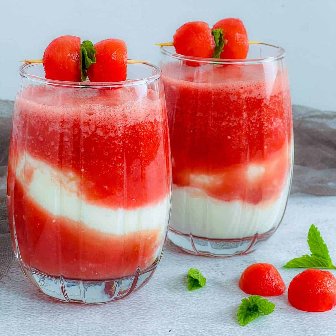 Watermelon Lassi Cocktail