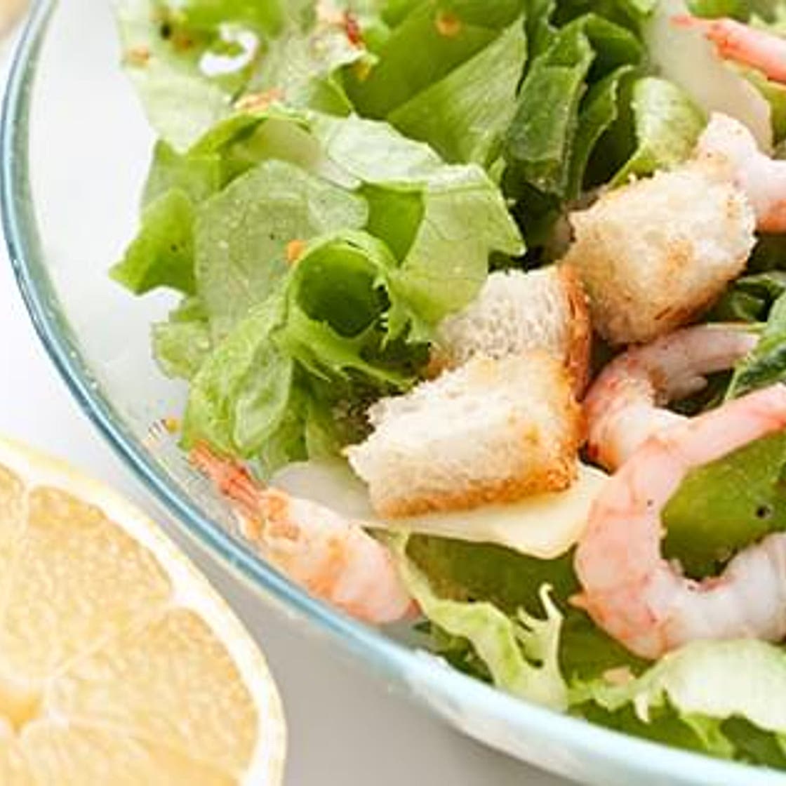 Caesar Salad with Shrimp
