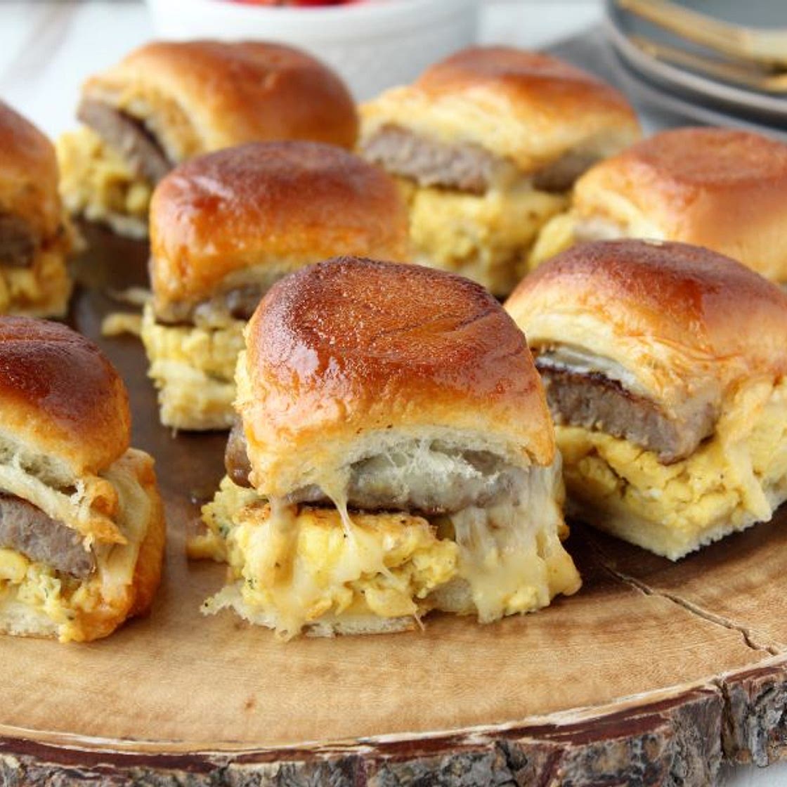 Maple Sriracha Breakfast Sliders