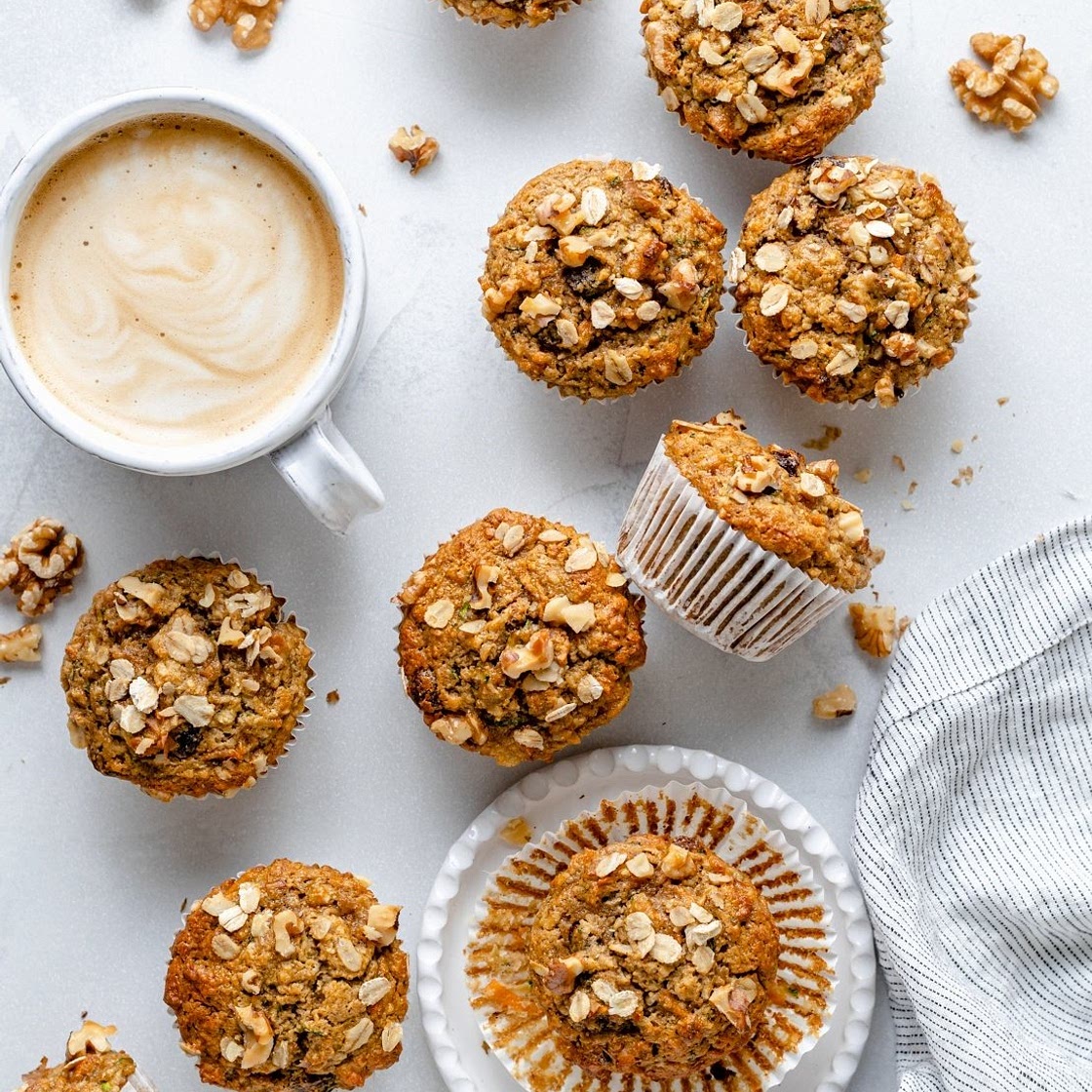 Morning Glory Zucchini Carrot Muffins