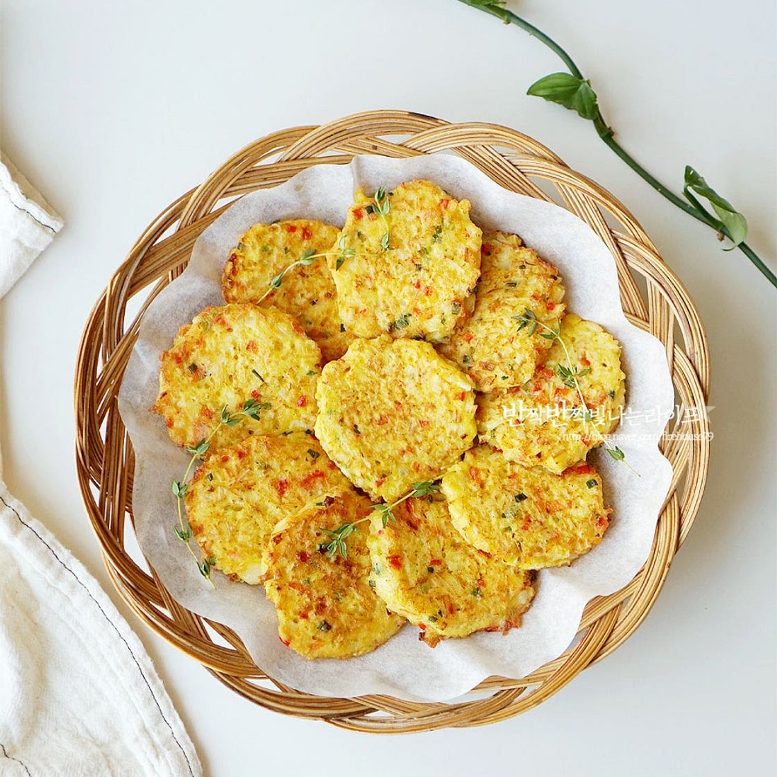 크래미 팽이버섯전 만드는 법 팽이버섯요리 팽이버섯 계란전