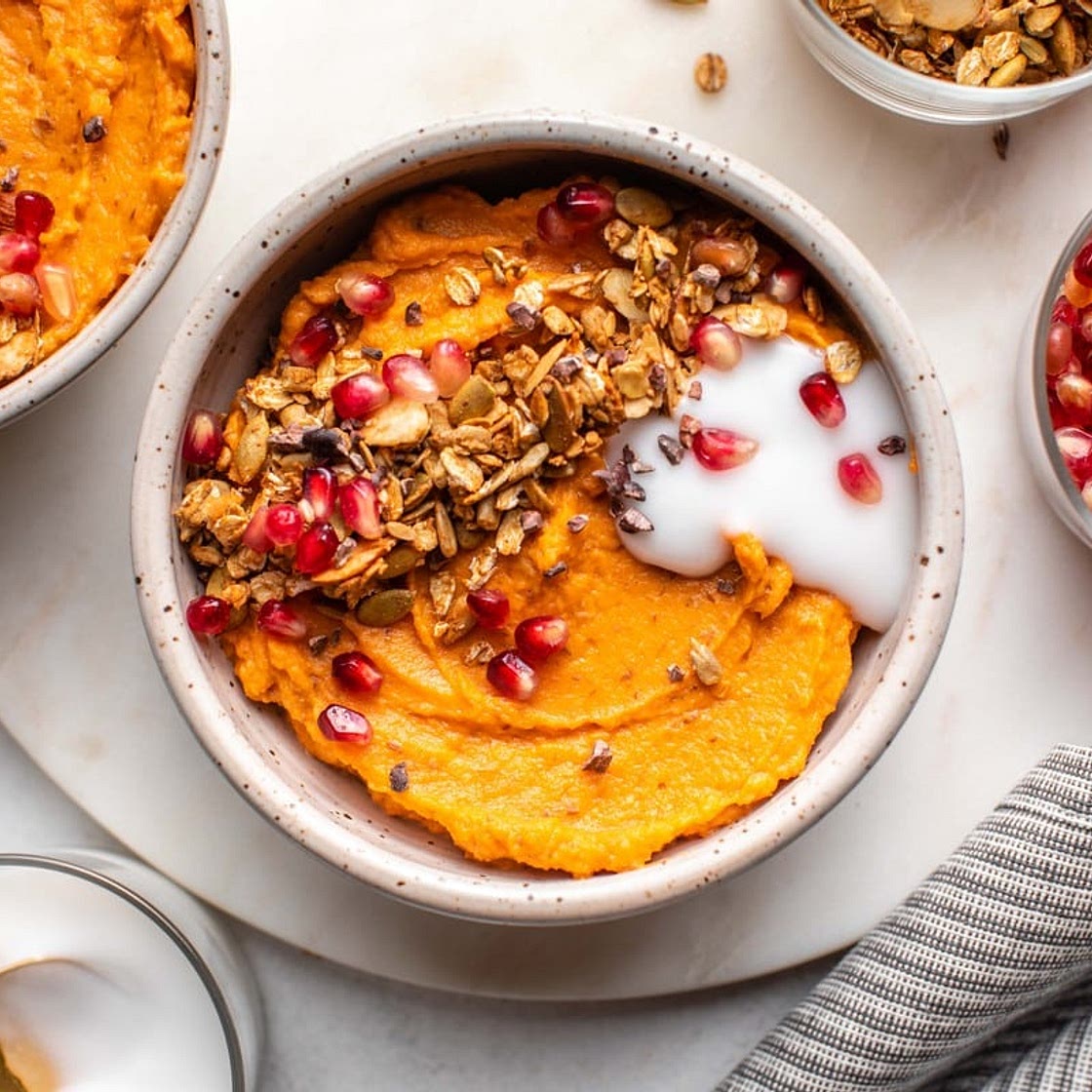 Fluffy Sweet Potato Breakfast Bowls