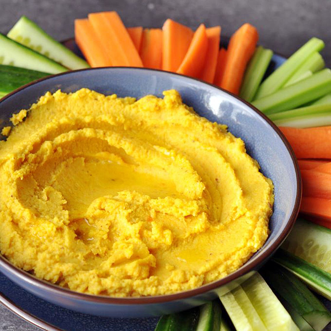 Low Histamine Cauliflower Carrot Hummus