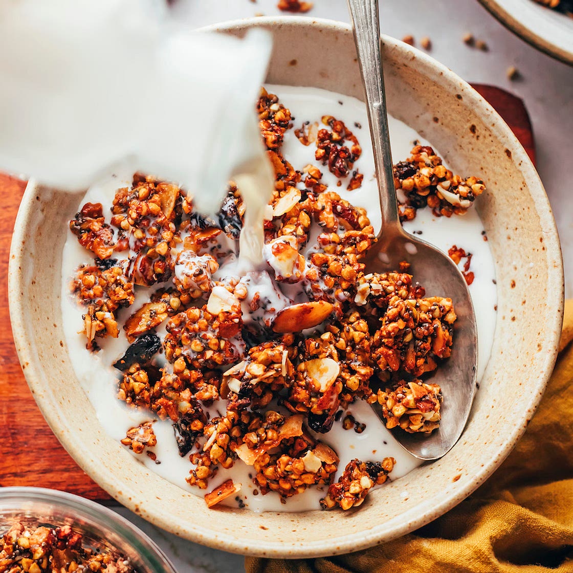 Maple Almond Buckwheat Granola