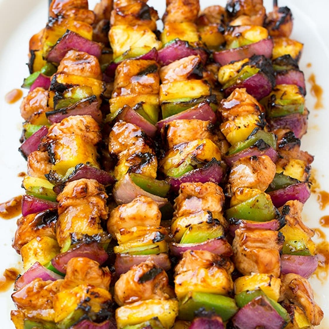 Hawaiian Chicken Kebabs
