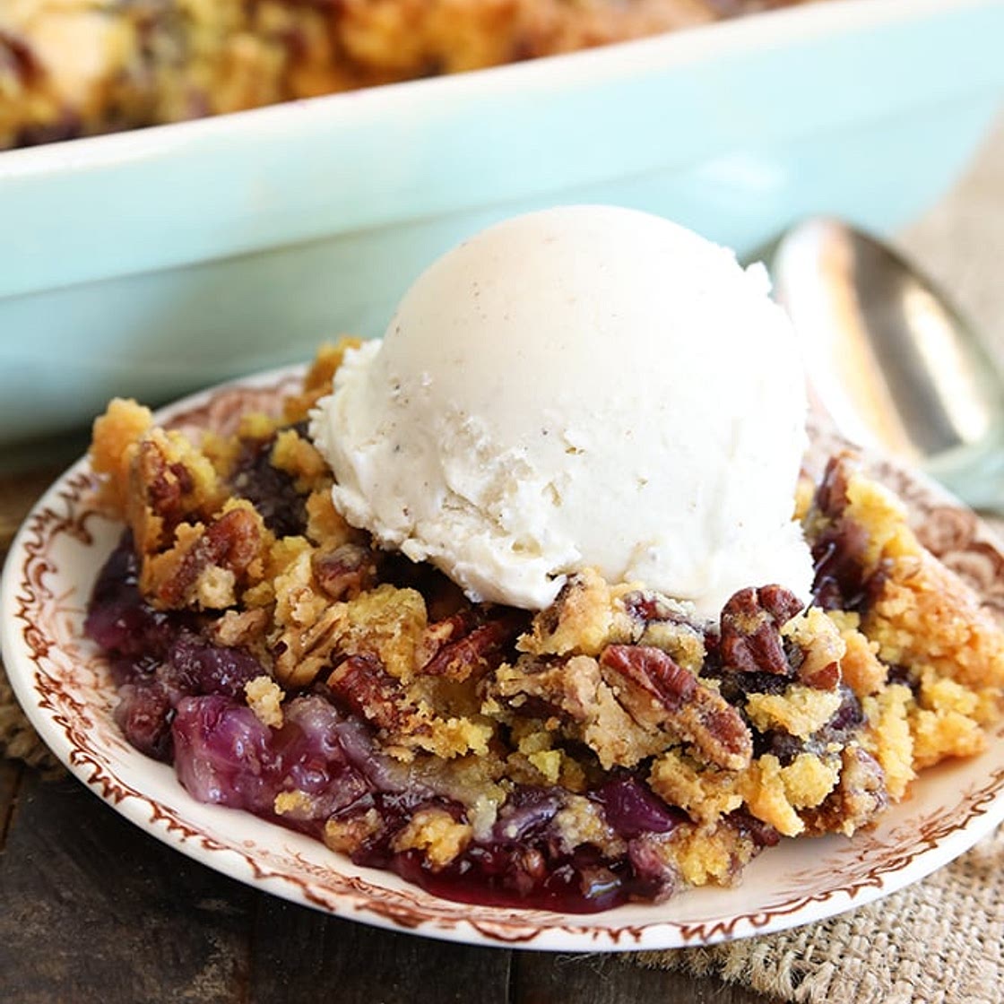 Pineapple Blueberry Dump Cake
