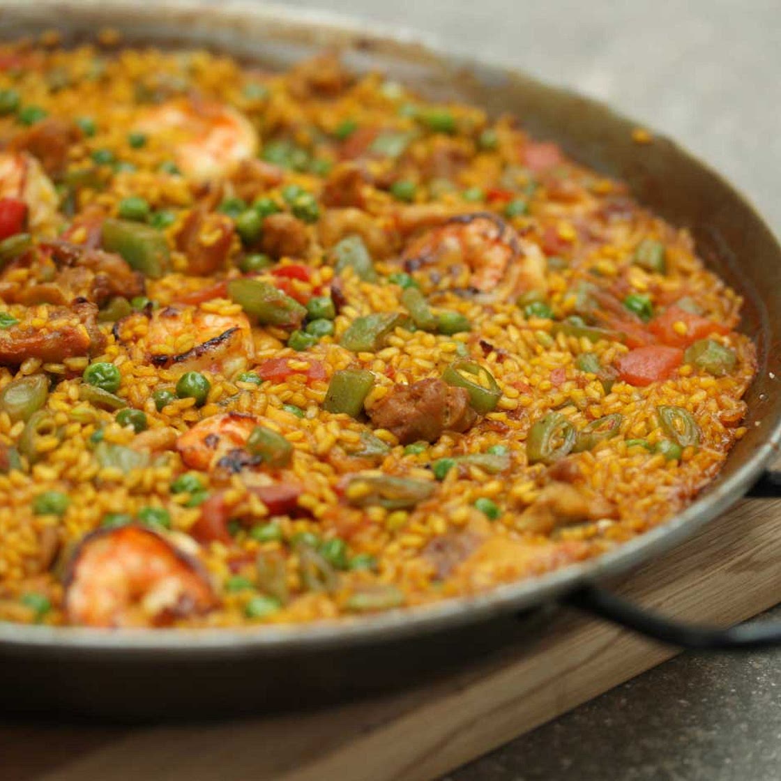 Chicken and Prawn Paella