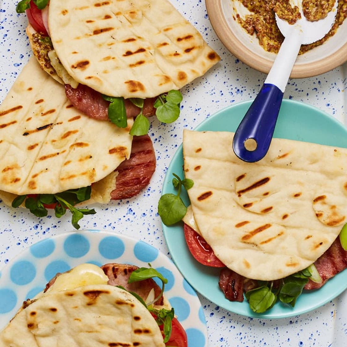 Cheesy Bacon Flatbreads | Slimming & Weight Watchers Friendly