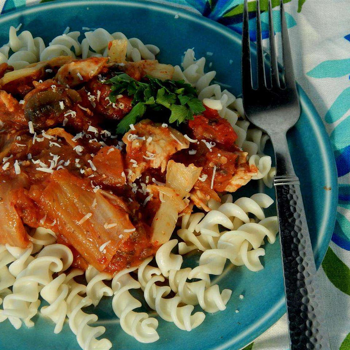 Spicy Kimchi Chicken Rotini