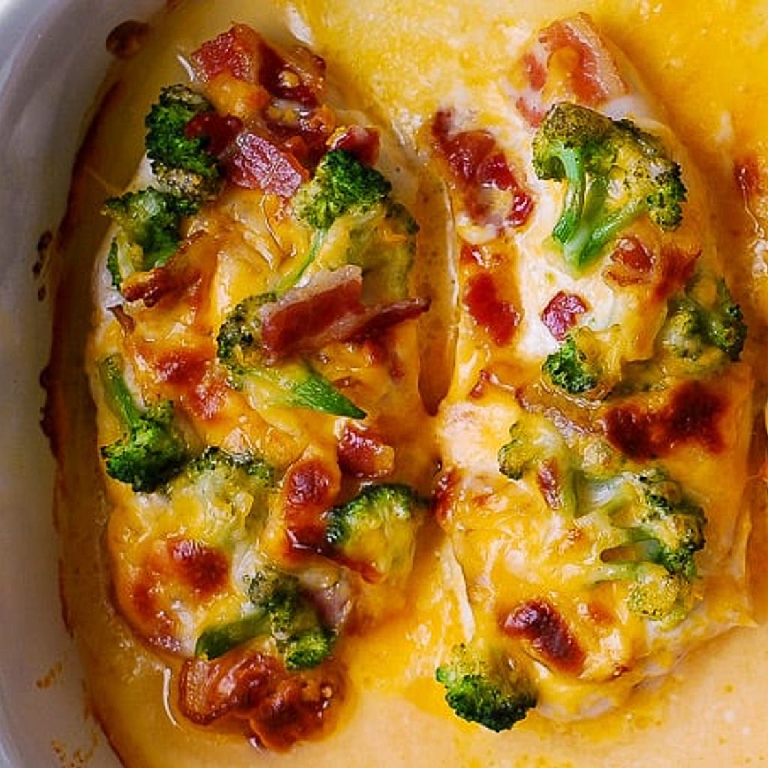 Baked Ranch Chicken with Broccoli and Bacon