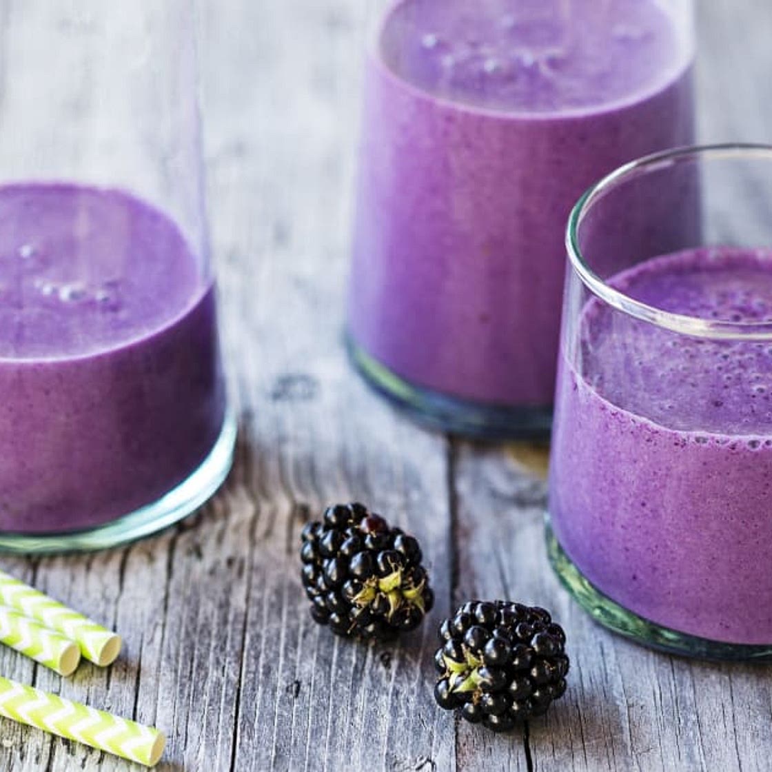 Brombeer-Smoothie mit Rotkraut