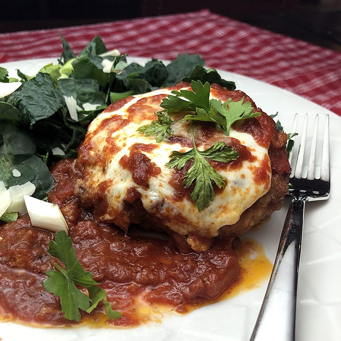 Venison Patty Parmesan