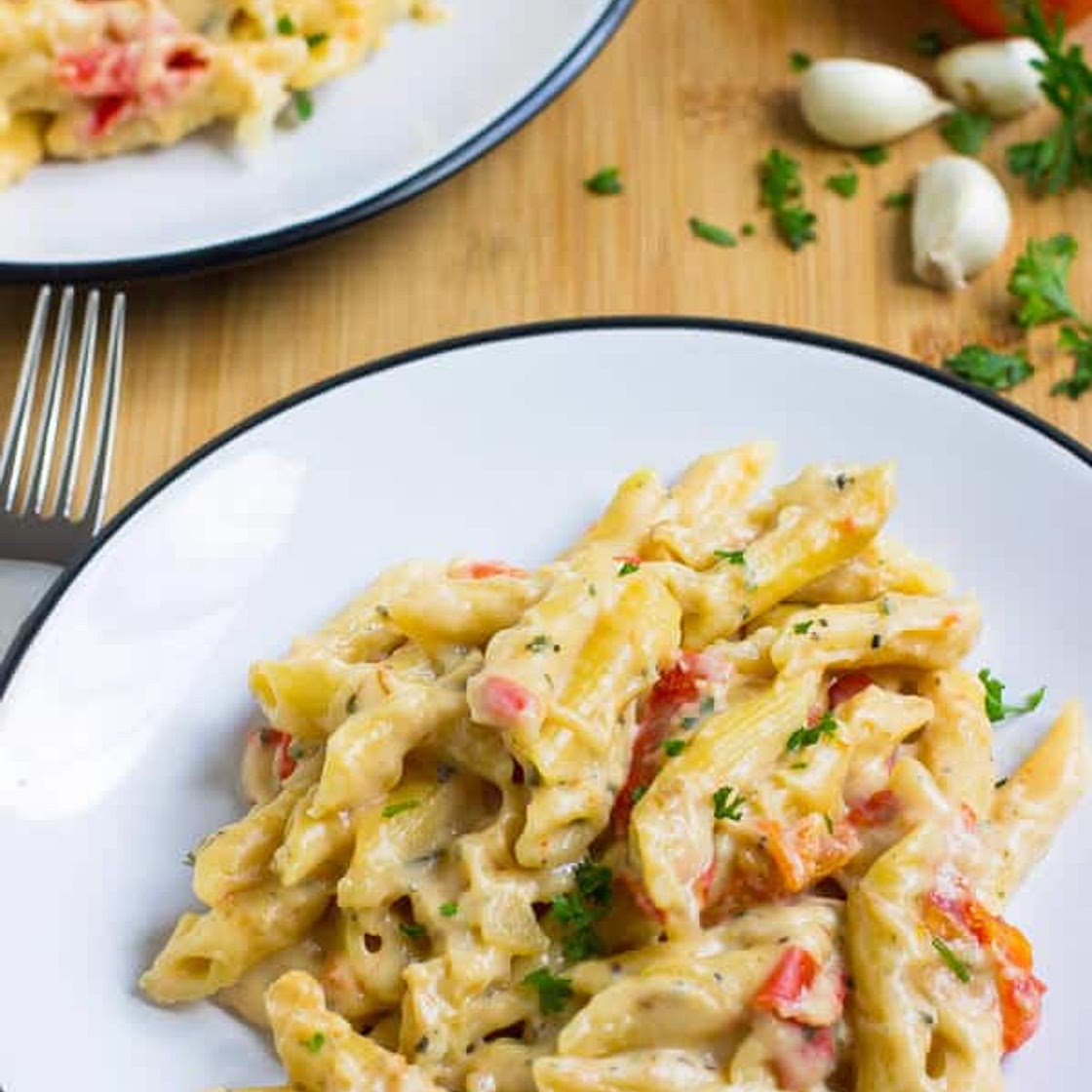 Garlic and Herb Penne Pasta