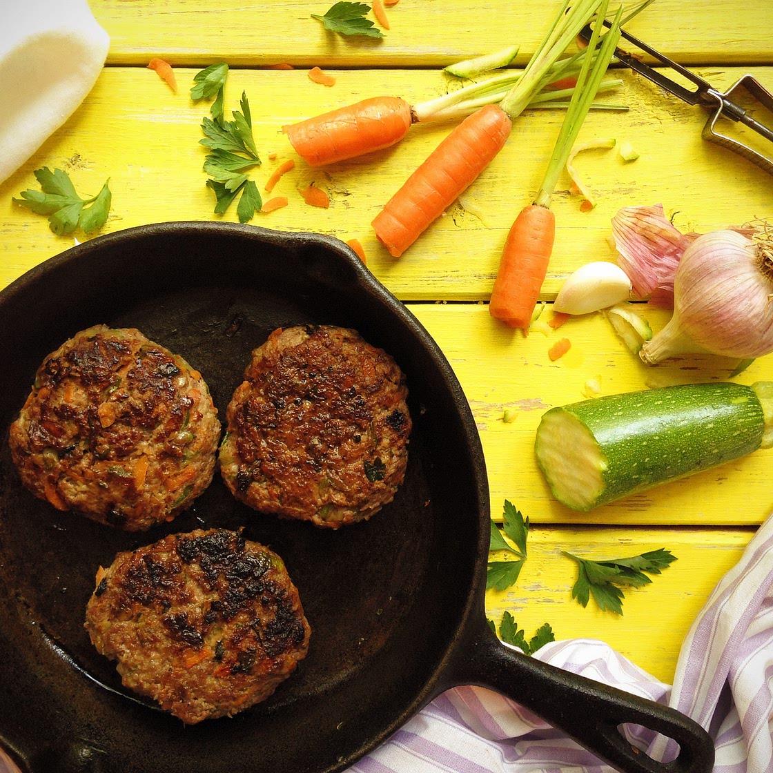 Grassfed Beef and Veggie Burgers