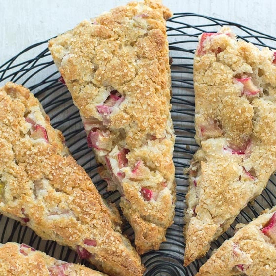 Rhubarb Scones