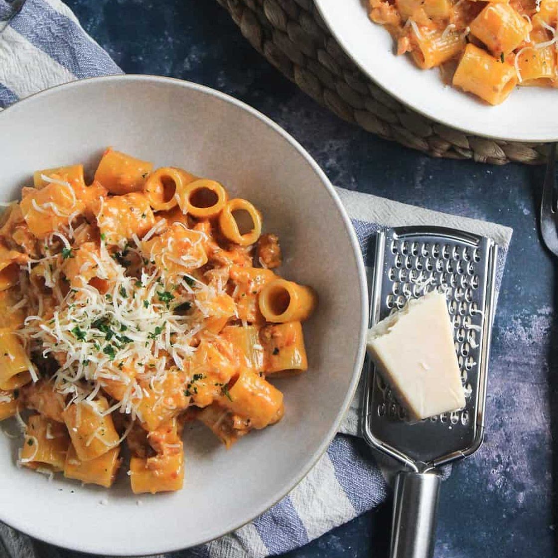 Vodka Pasta with Sausage