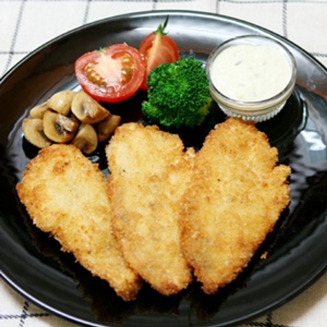 생선살튀김과타르타르소스