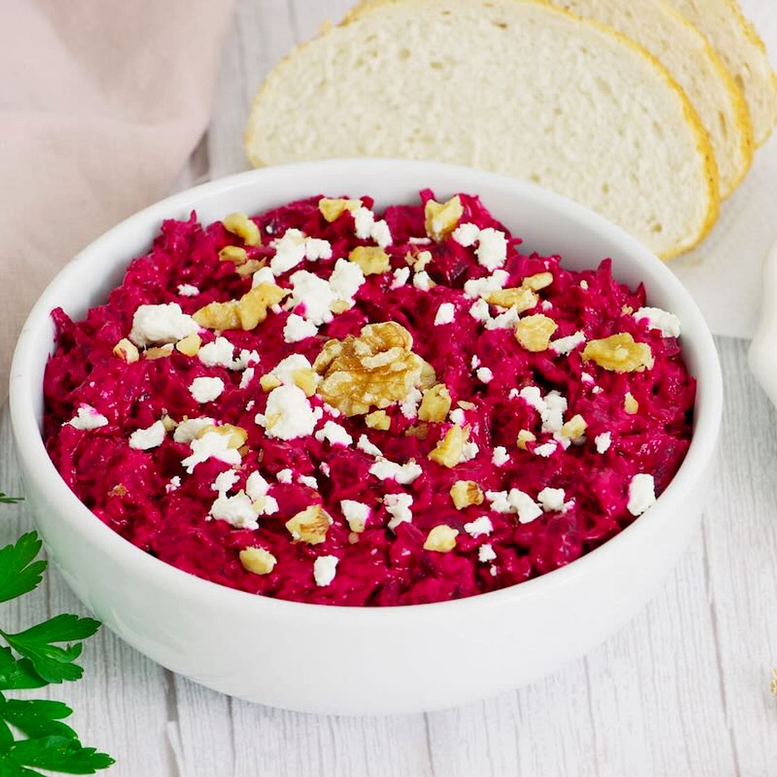 Greek Beetroot Salad (Patzarosalata)