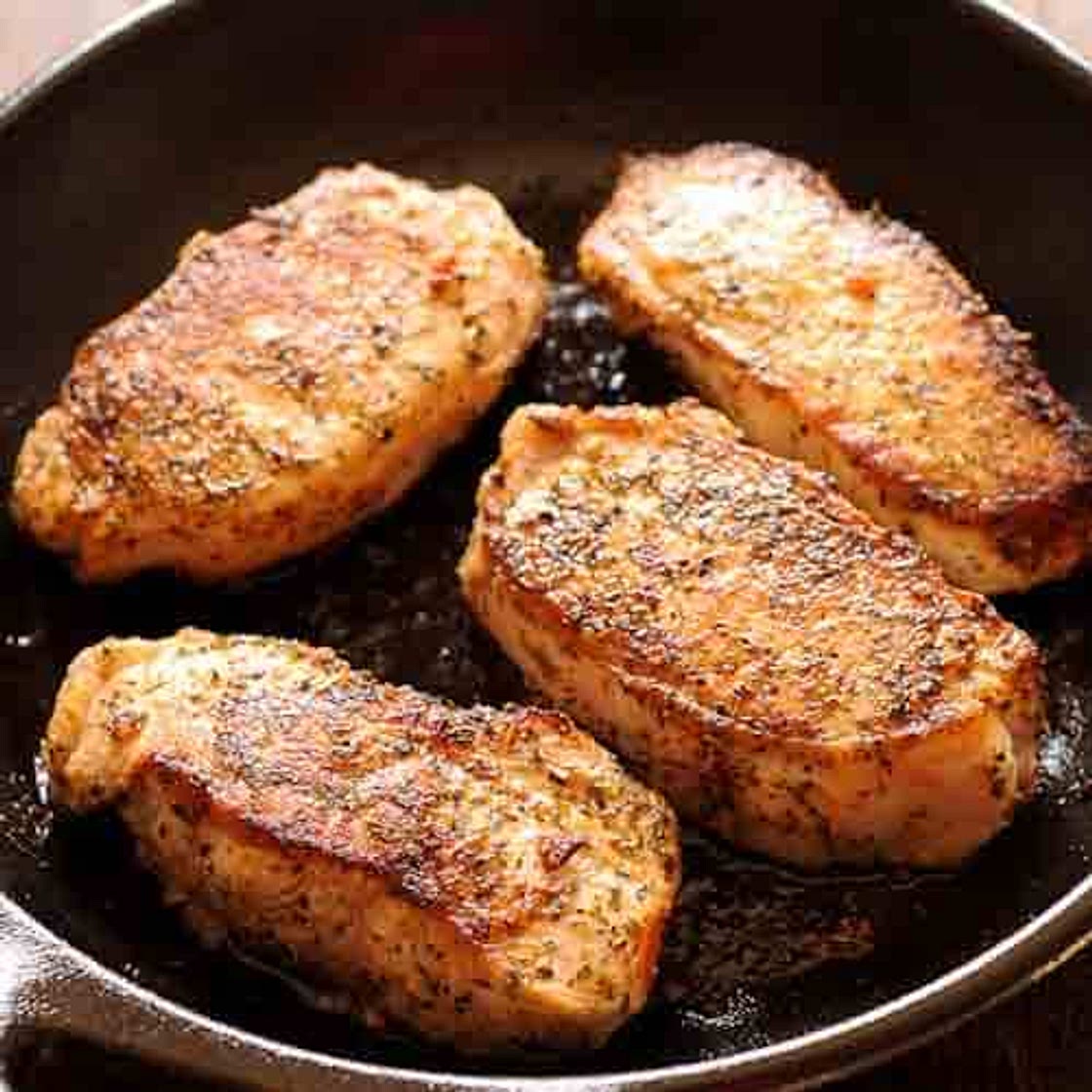 Easy Pan Seared Pork Chops