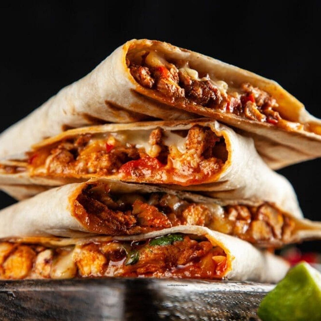 Low Calorie Chipotle Chicken Quesadillas