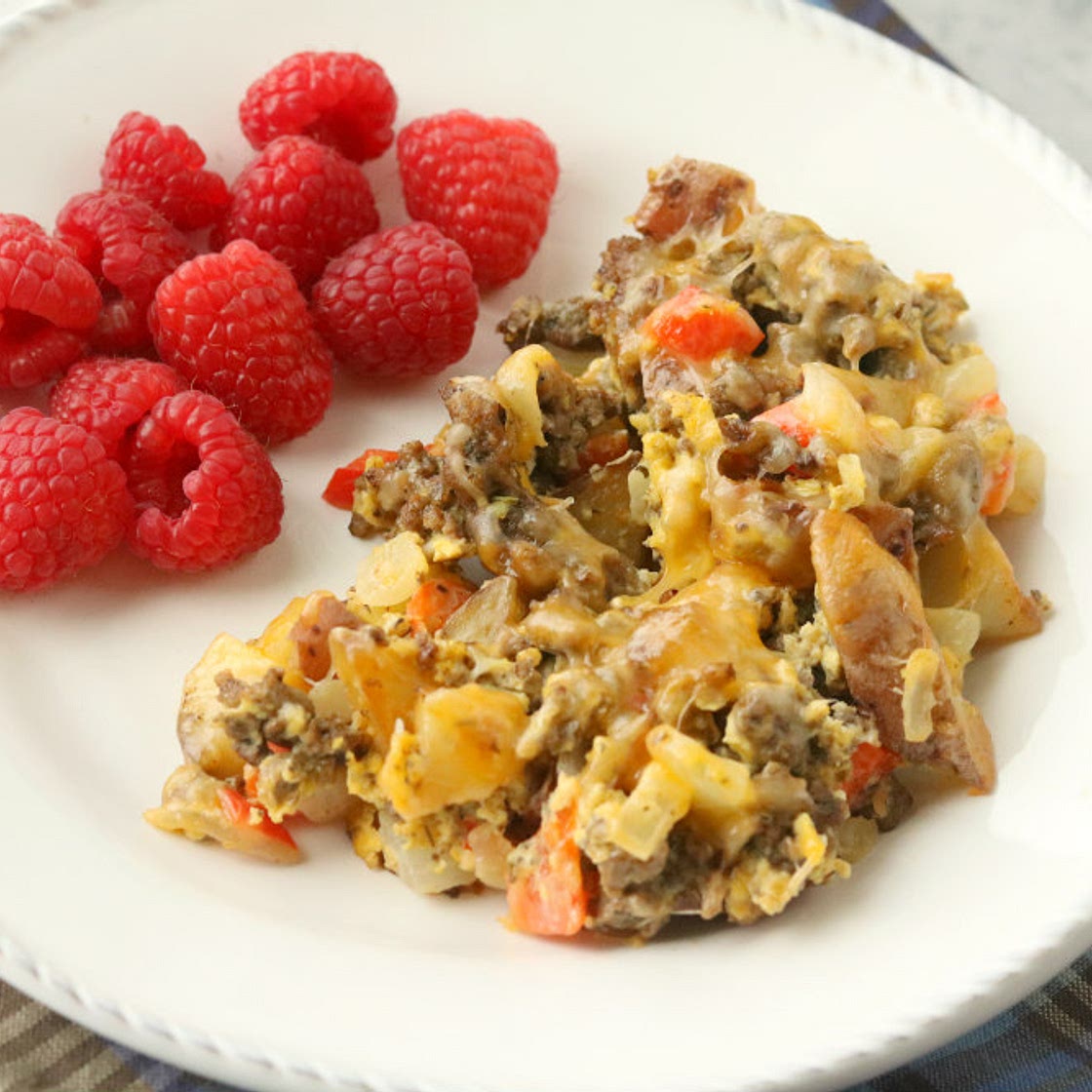 Scrambled Egg and Beef Skillet