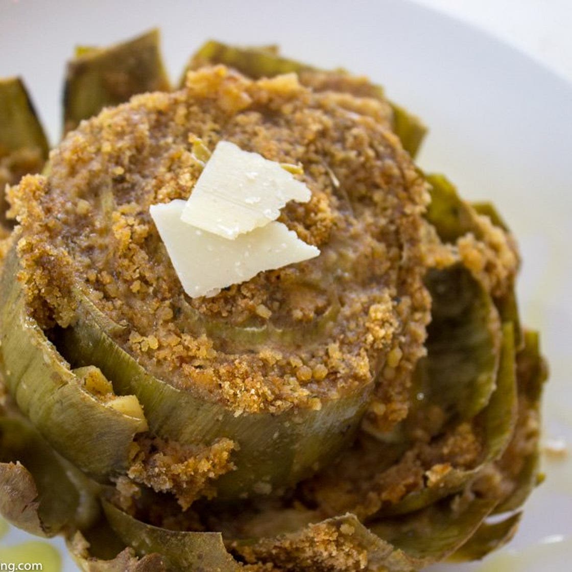 Sicilian Stuffed Artichokes with Parmesan and Garlic á la Florence Cipolla