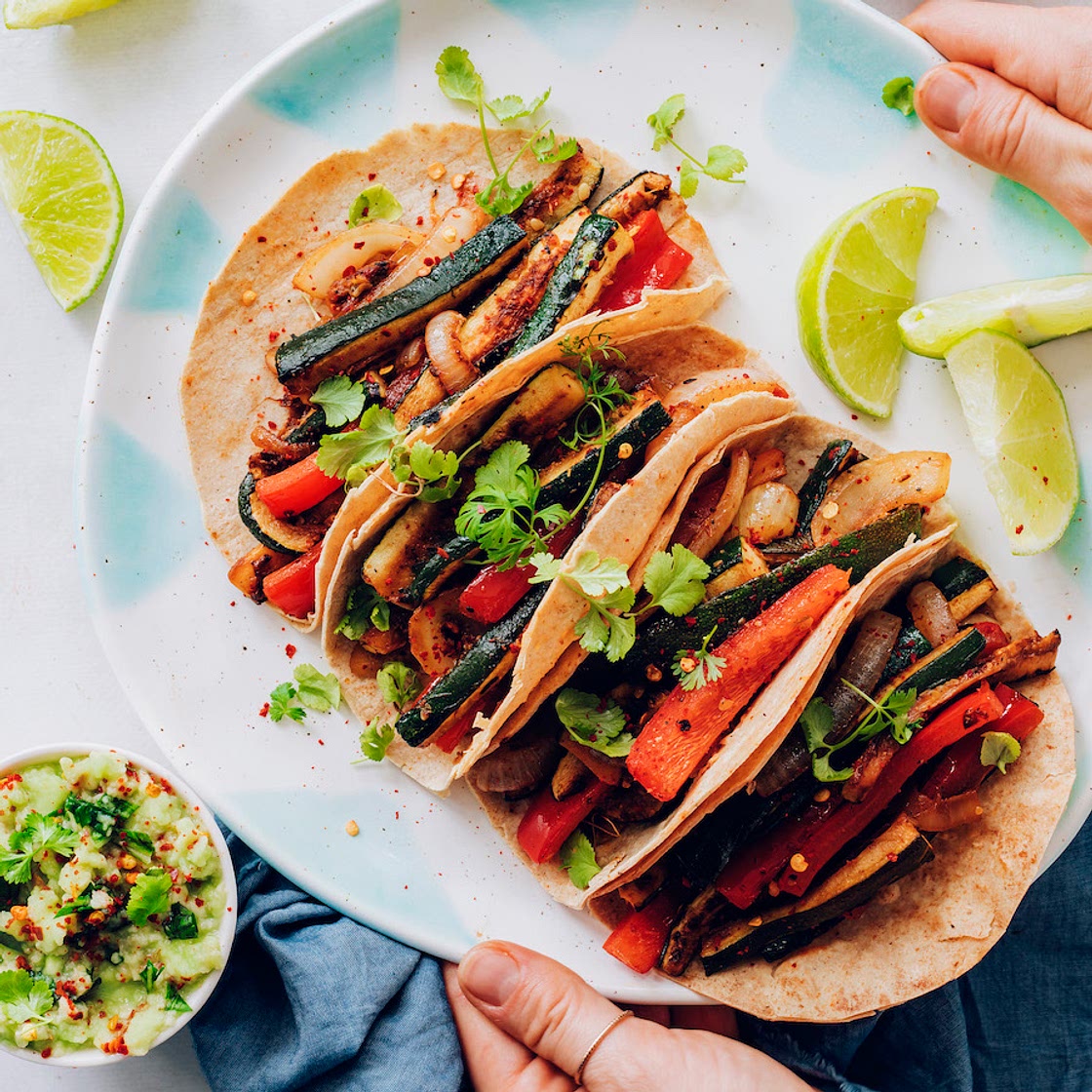 Vibrant Bell Pepper and Zucchini Tacos