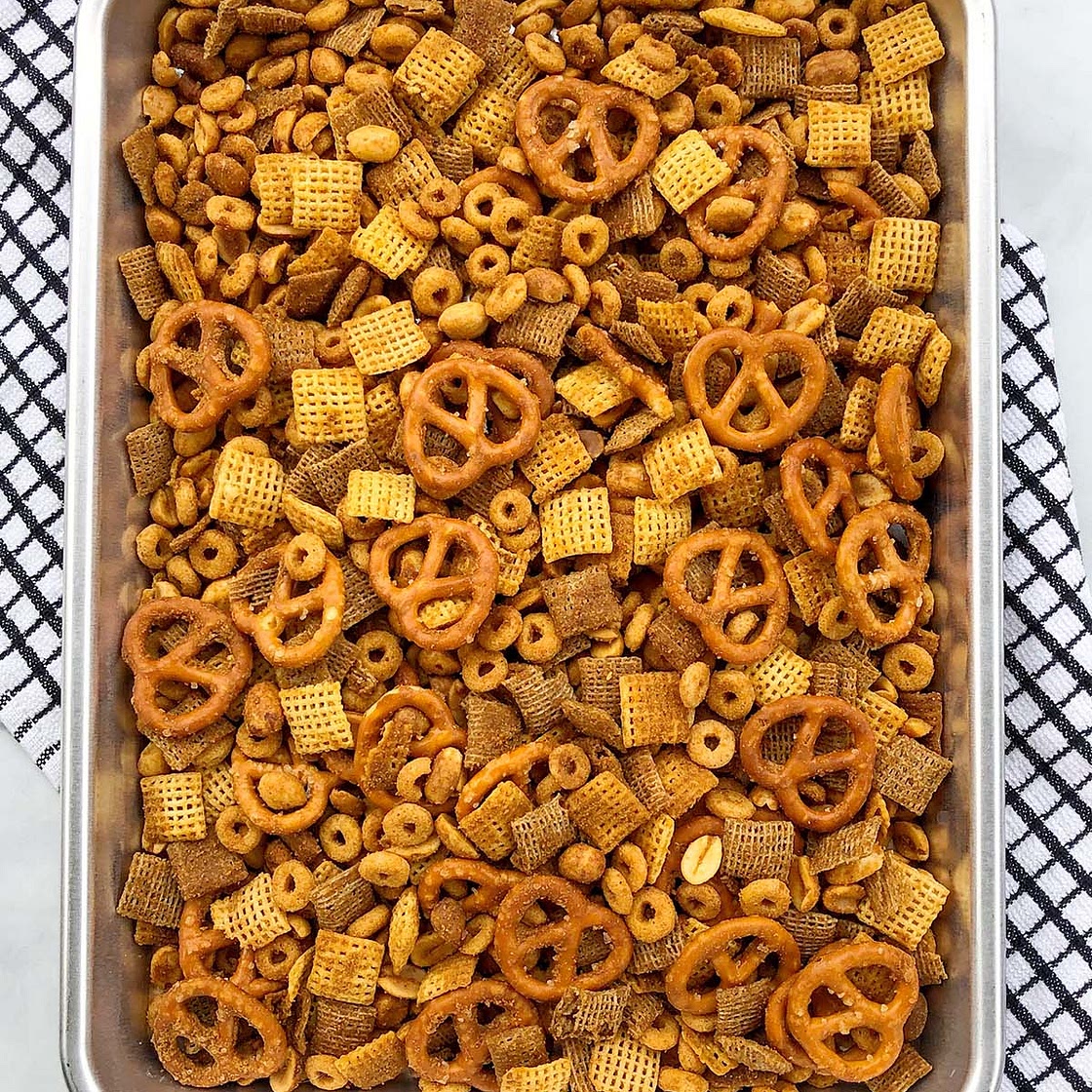 Homemade Texas Trash Spicy Chex Mix Recipe