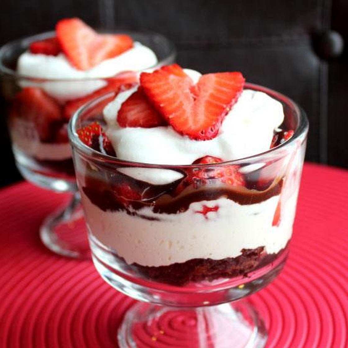 Receita de Sobremesa de morango para o Natal