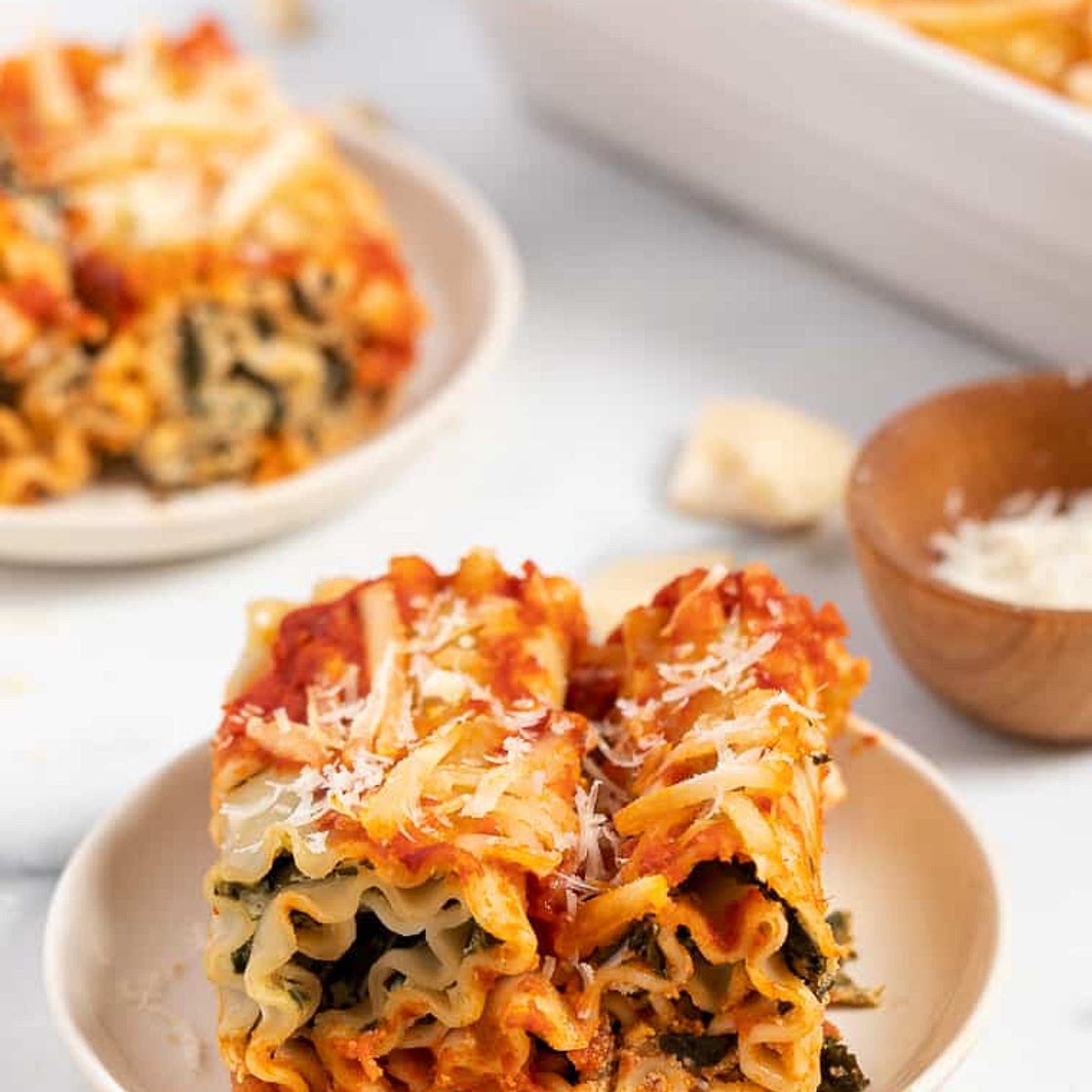 Vegan Lasagna Roll Ups