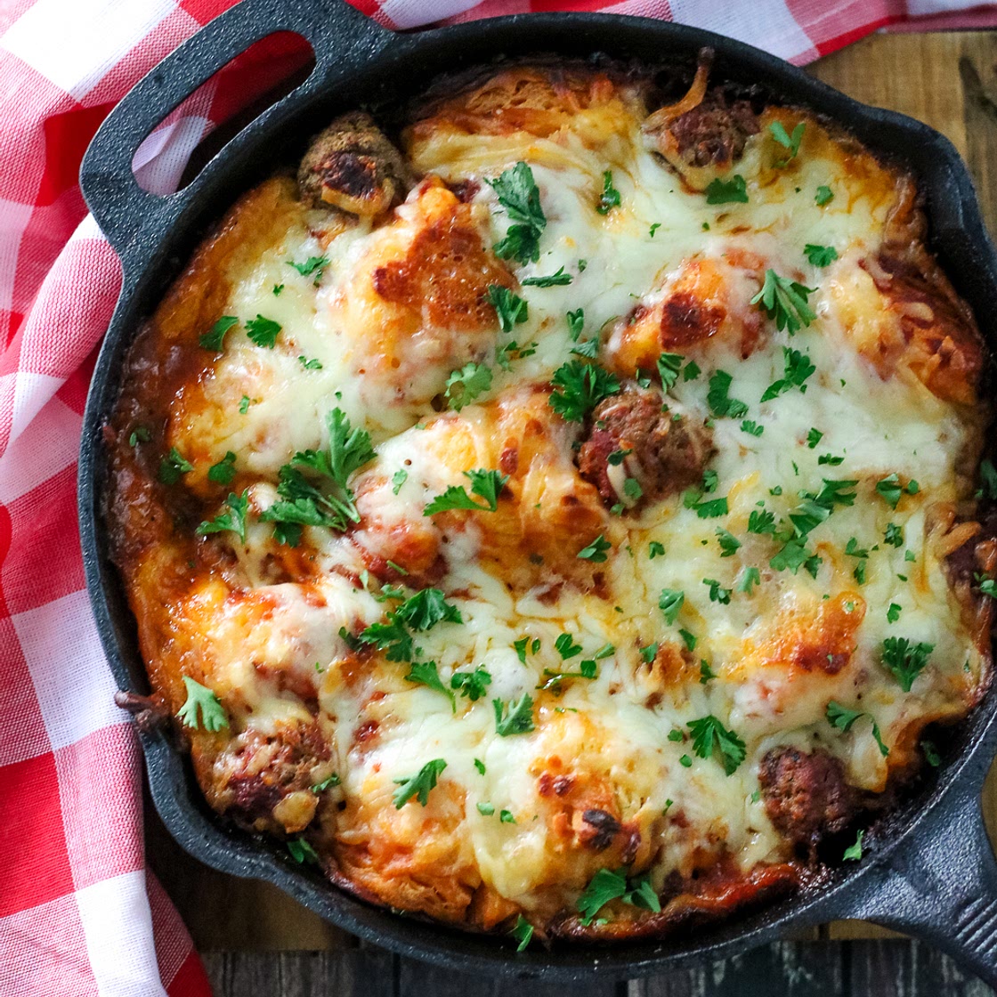 Meatball Sub Bubble Up Bake