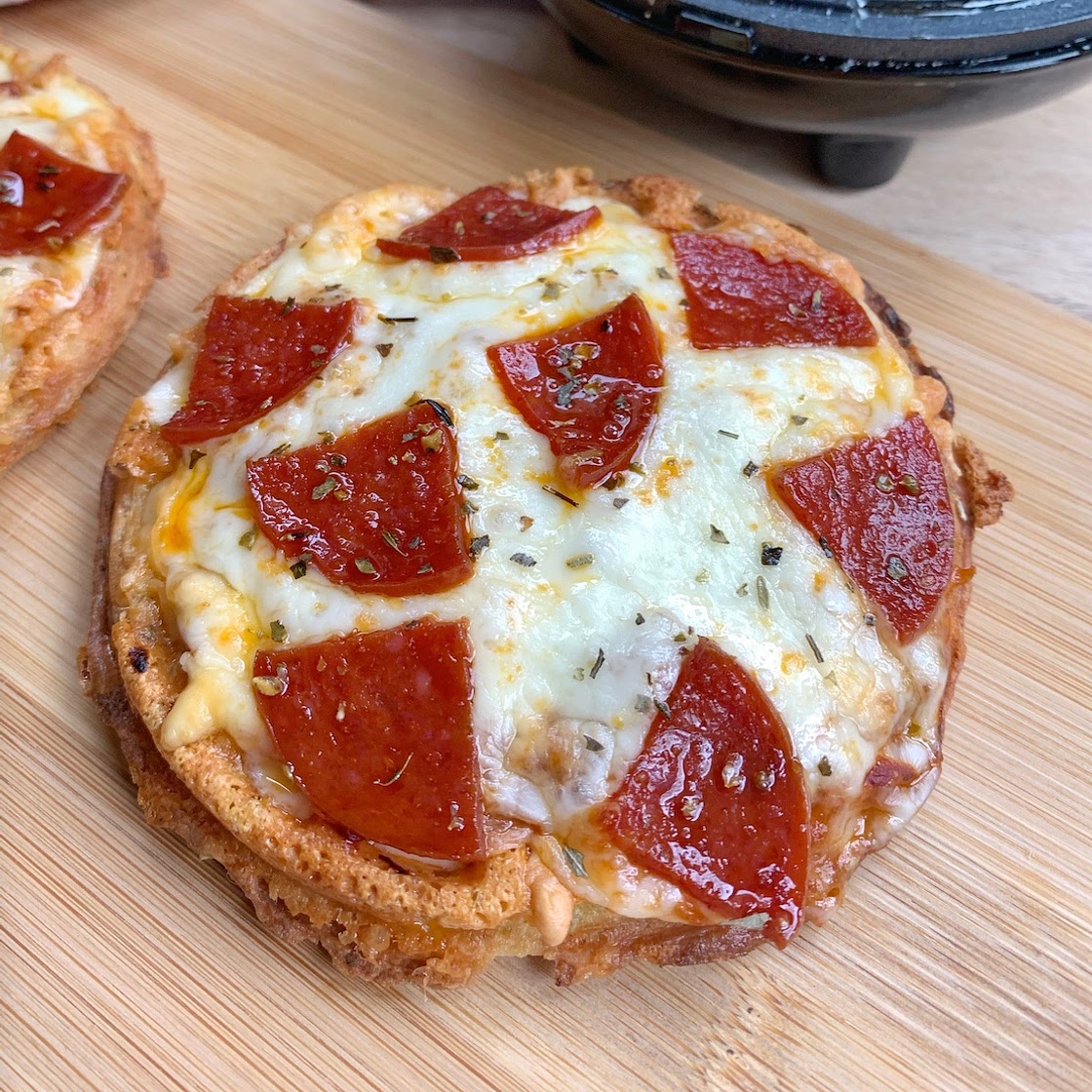 Easy Keto Pizza Chaffles (Made with Almond Flour)