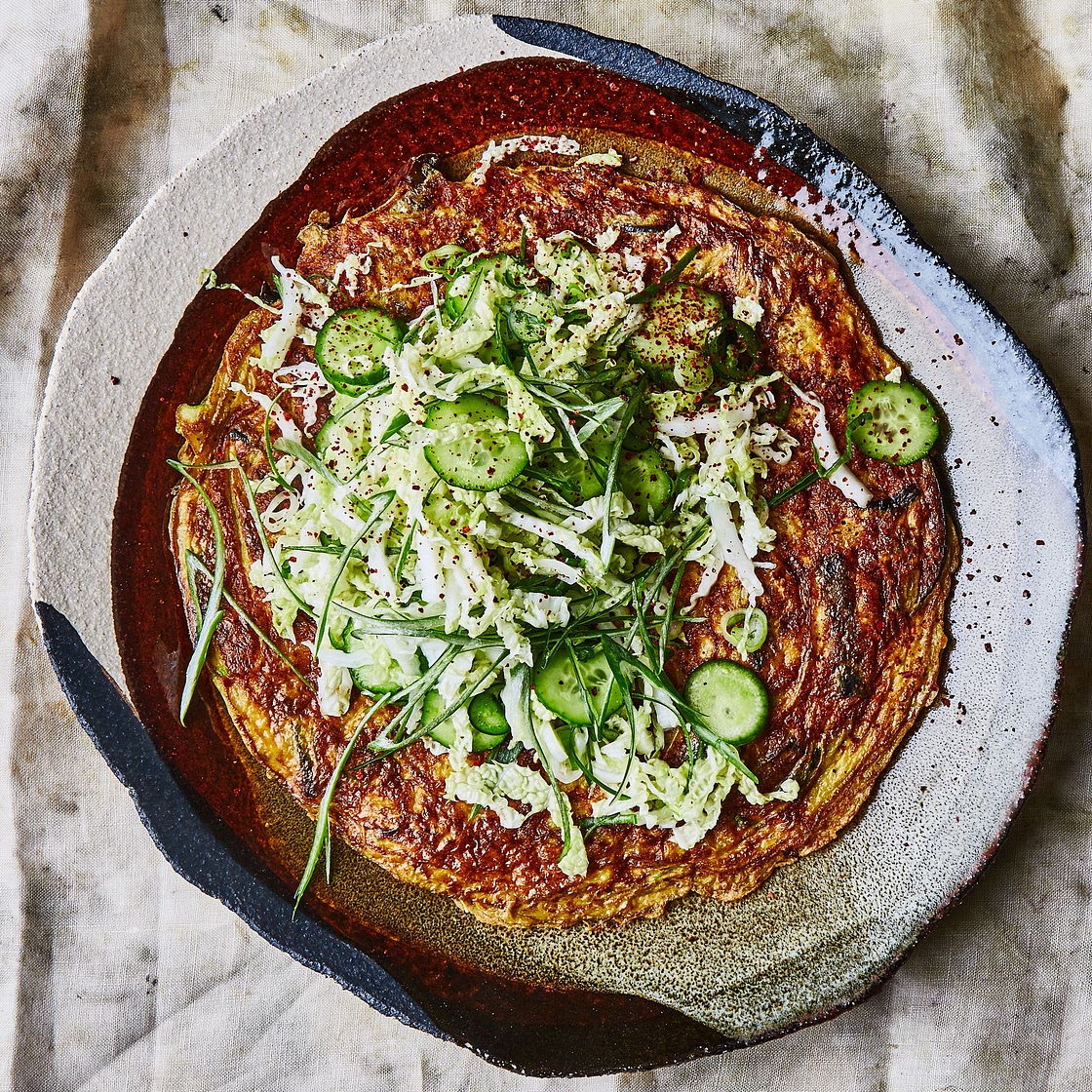 Eggplant and Cabbage Dinner Frittata
