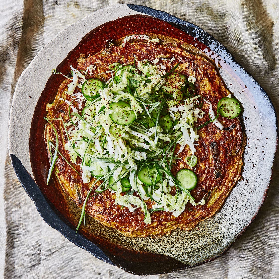 Eggplant and Cabbage Dinner Frittata