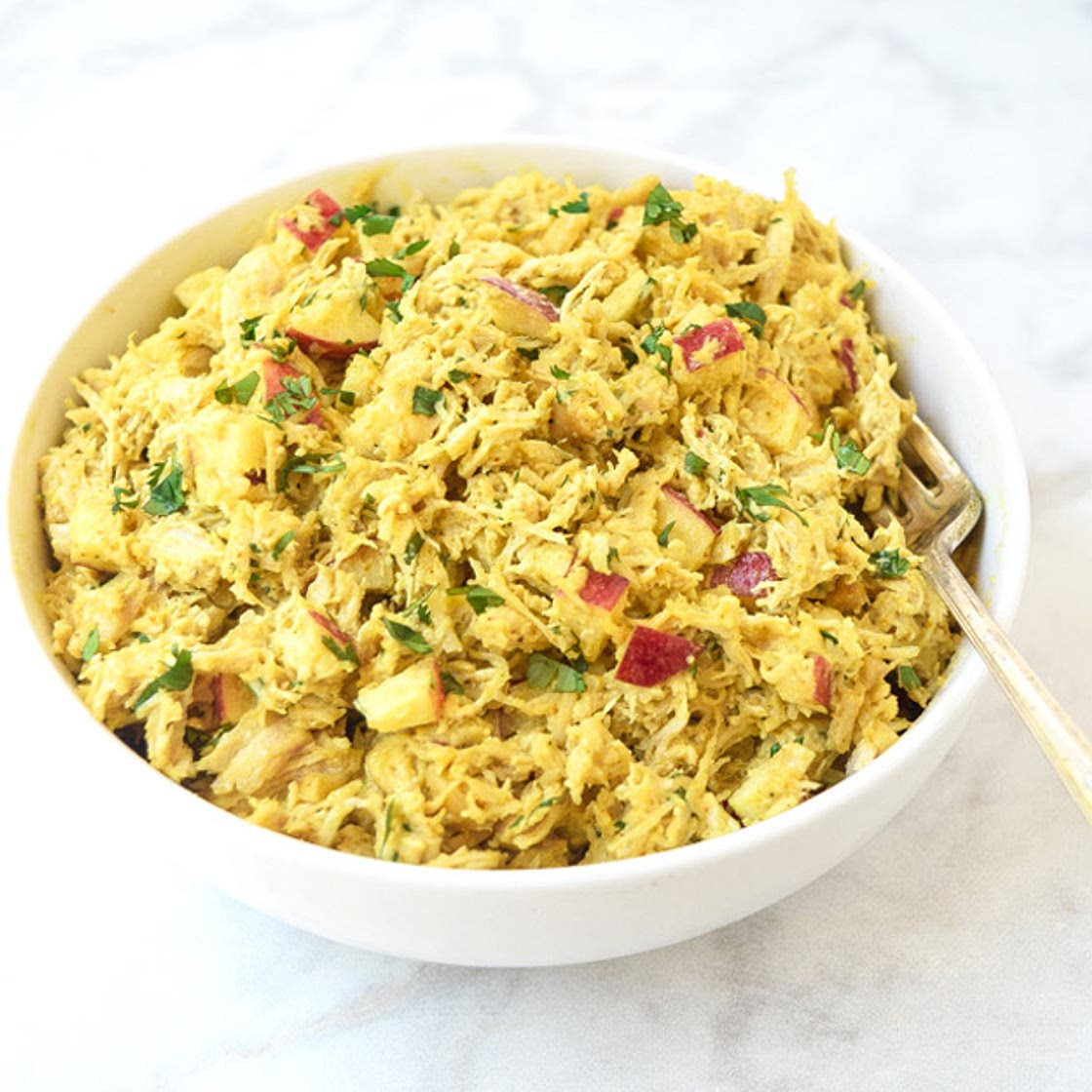 Curried Chicken Salad with apples (Whole30 Paleo)
