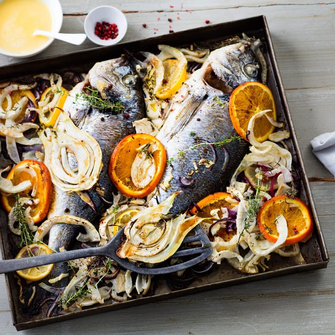 Dorade grillée au fenouil