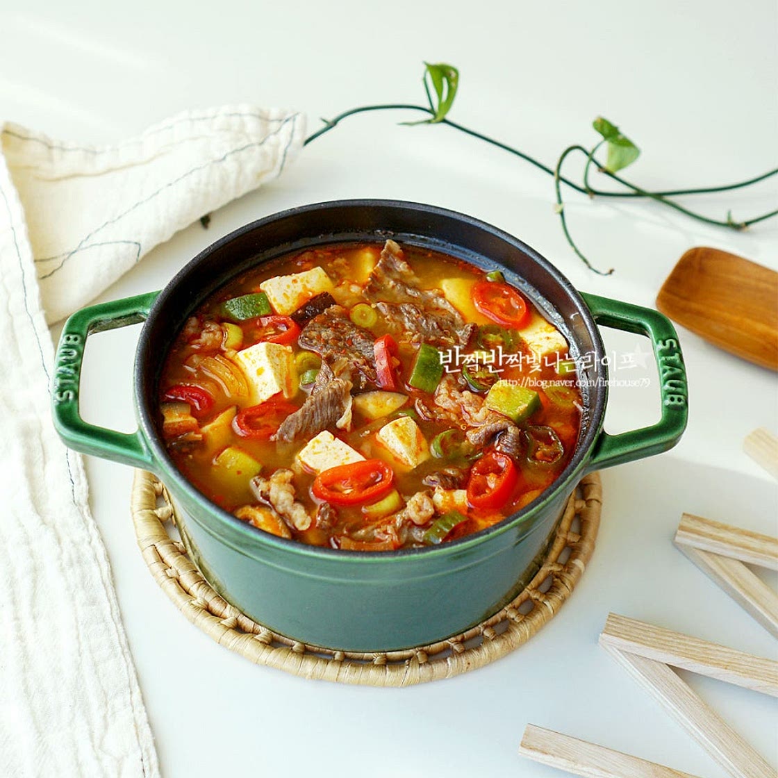 소고기 차돌박이 된장찌개 맛있게 끓이는법 고깃집 된장찌개 레시피
