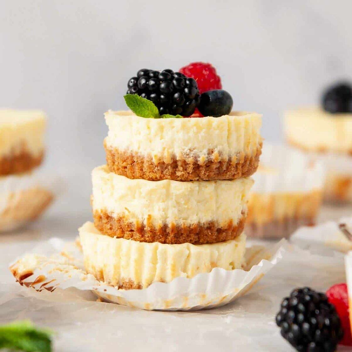 Mini Protein Cheesecakes
