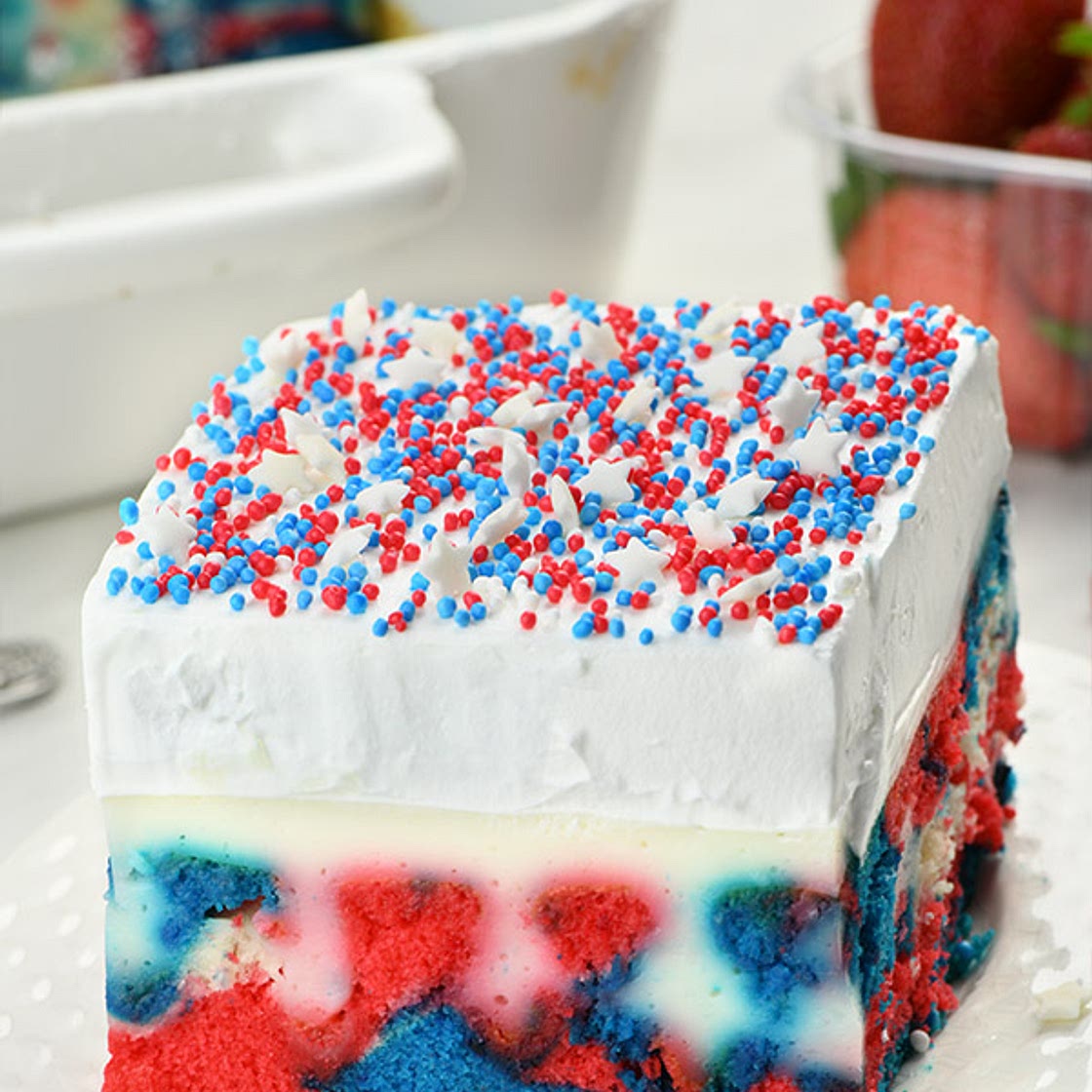 Patriotic Poke Cake