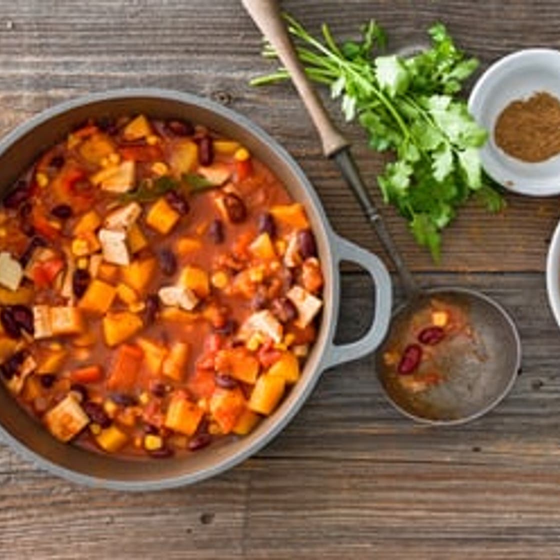 Gemüse-Eintopf mit Räuchertofu