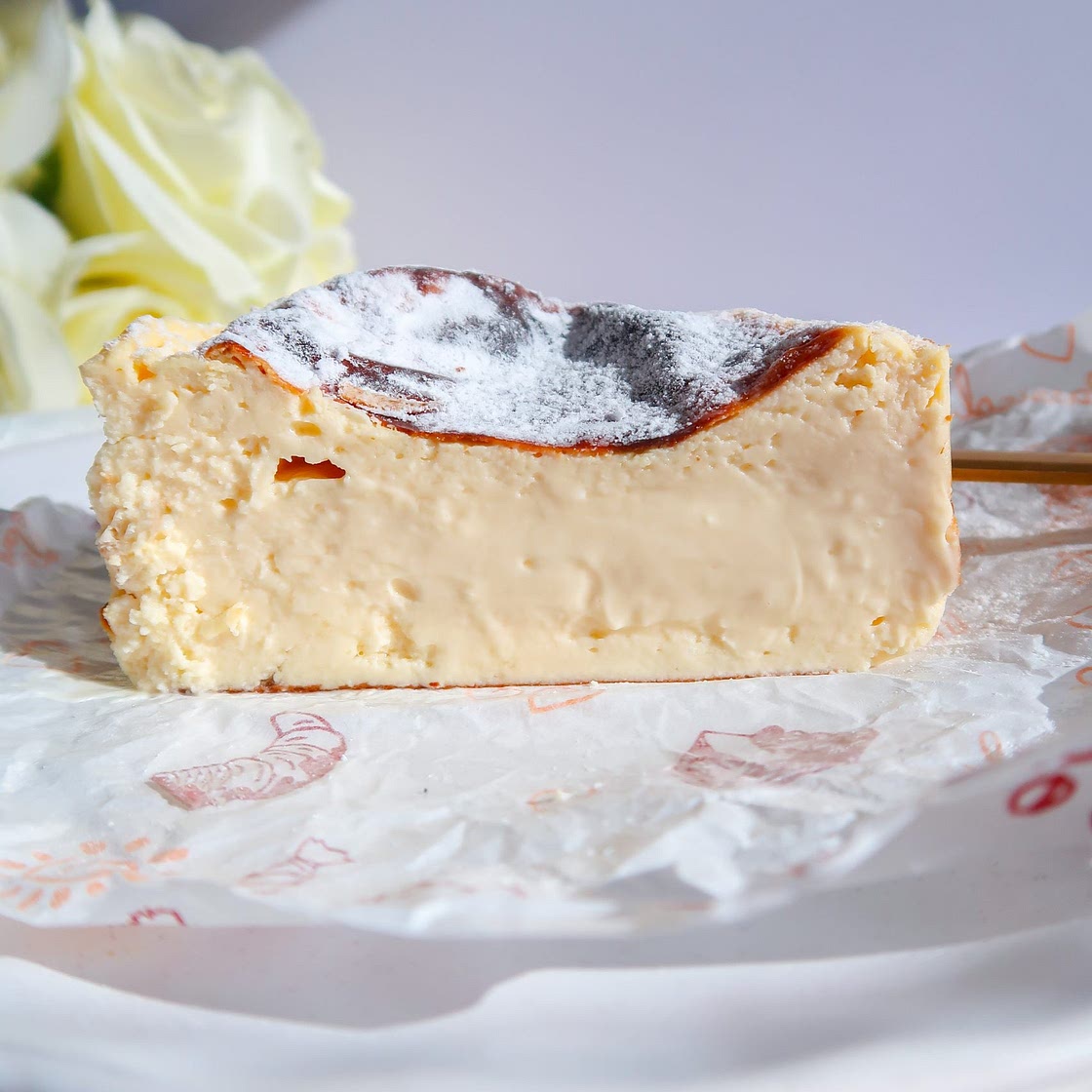 Healthy Mini Basque Cheesecake