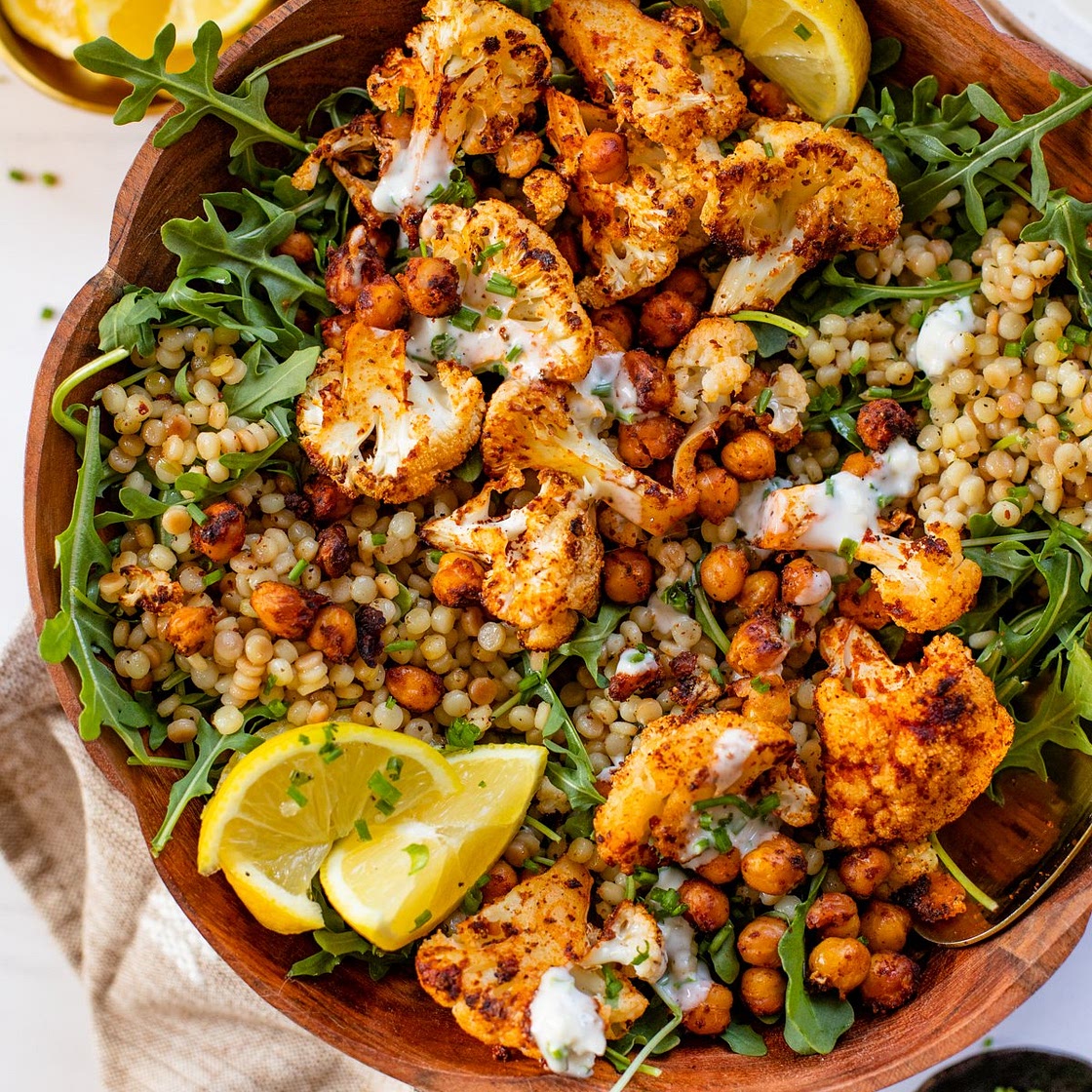 Roasted Cauliflower Couscous Salad