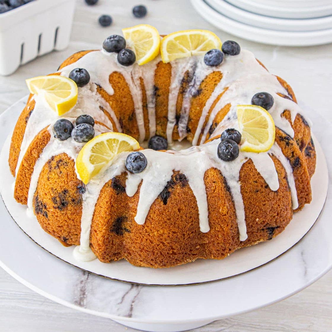 Lemon Blueberry Bundt Cake